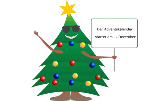 Ausgewählte Bänke im Adventskalender