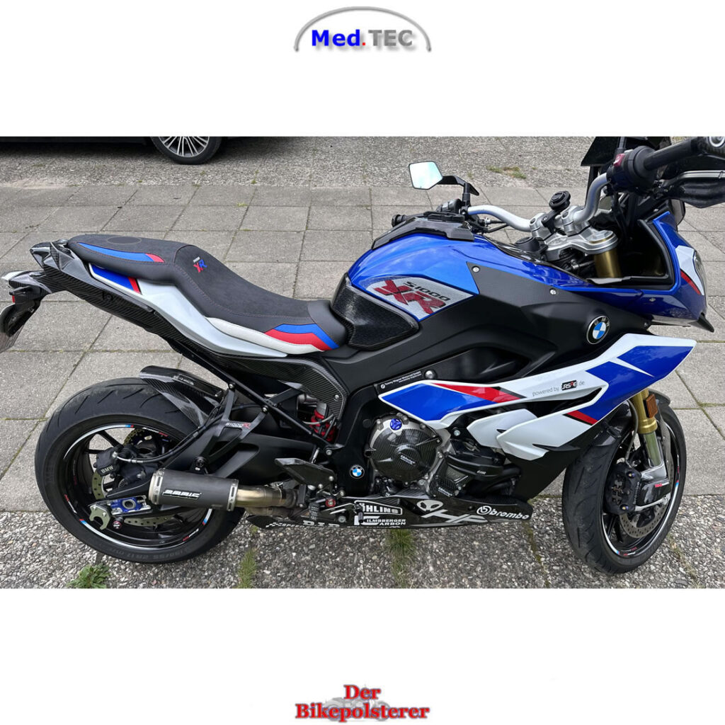 Vom bikepolsterer neugepolstert mit einer Med.Tec-Polsterung für die BMW s1000XR