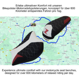 Kawasaki Sitzbankpolsterung - 600 km beschwerdefrei reisen möglich