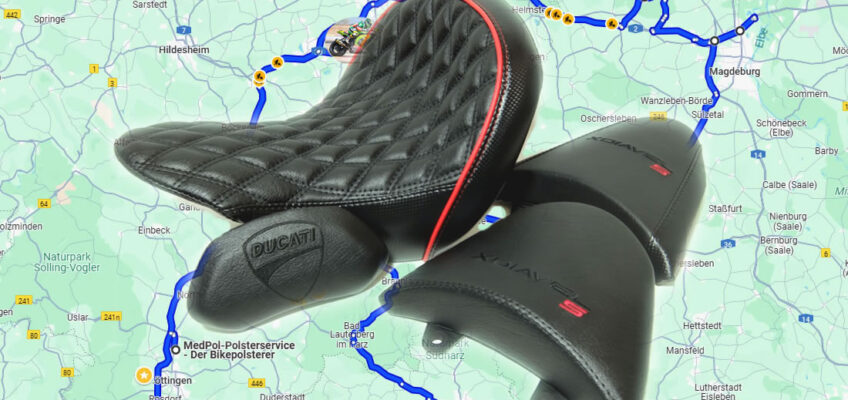 Ausgelegte Polsterung für min. 600km fahren