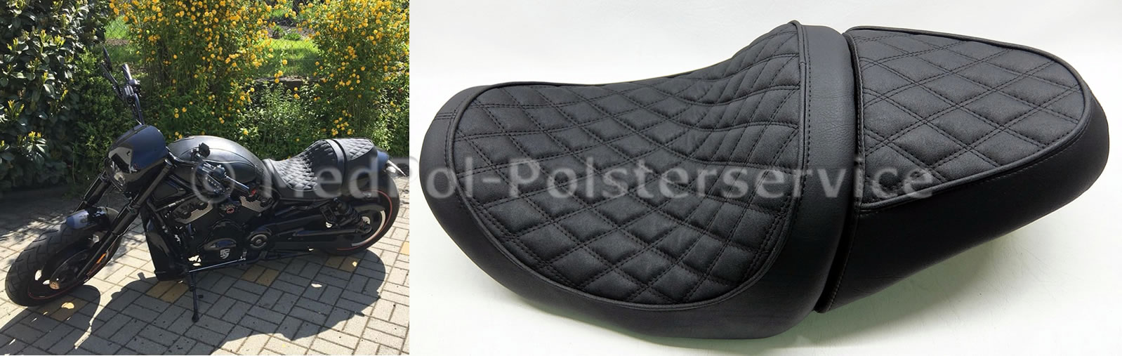 Polsterbeispiele von Harley-Davidson Bikes/Motorräder