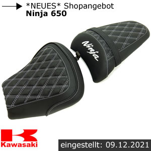 Kawasaki Ninja 650 Neupolsterung