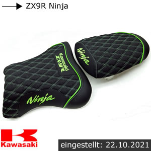 Kawasaki ZX9R Ninja Neupolsterung Fahrer- + Soziussitz